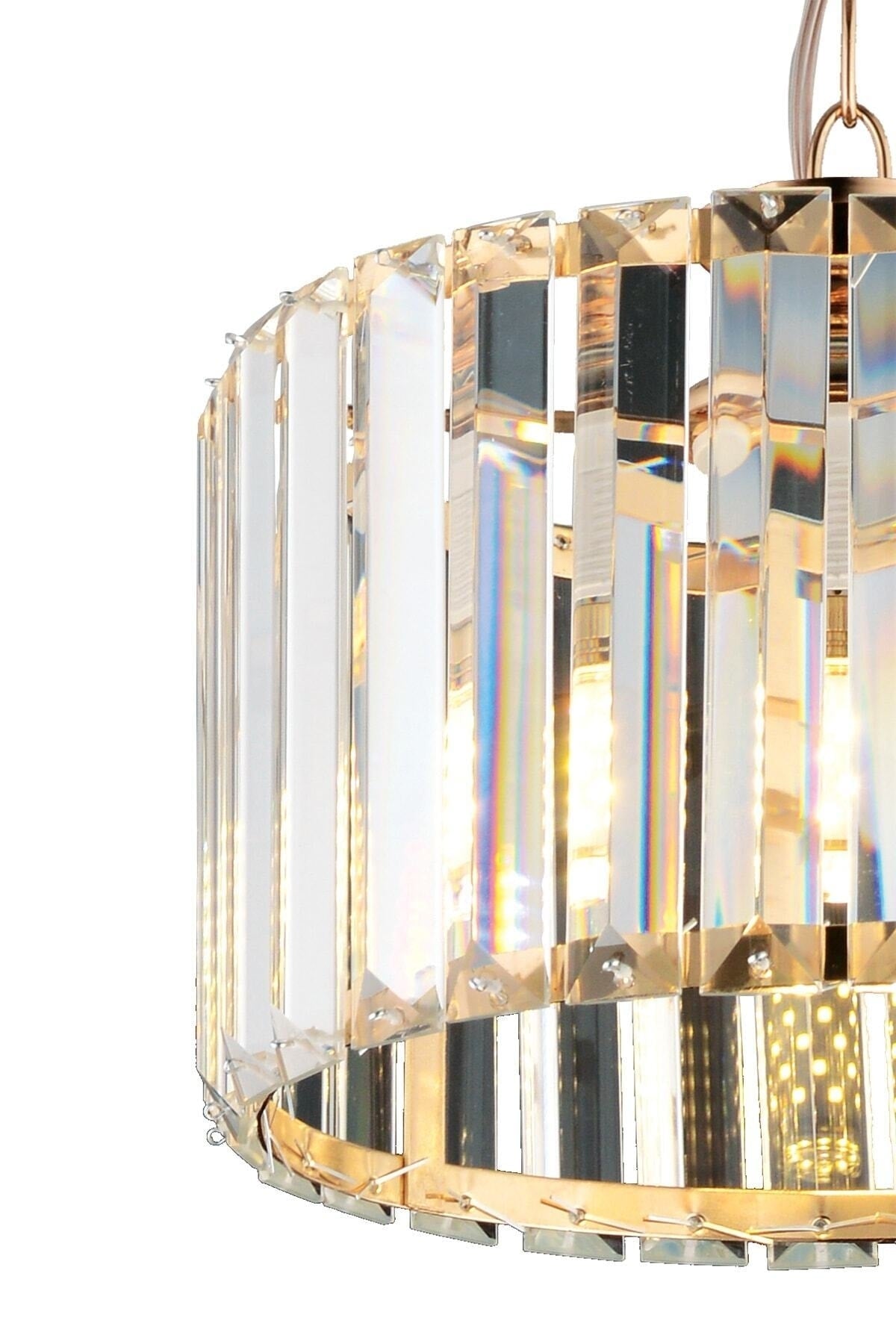 Modern Luxury Crystal Stone Gold 25cm Chandelier