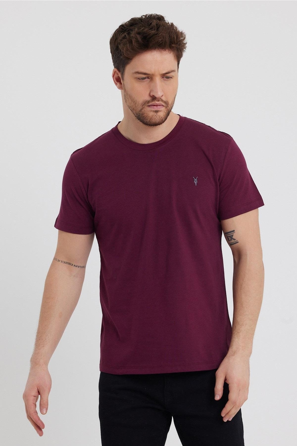 Standard Men'S Crew Neck Basic 100% Cotton 5-Pack T-Shirt