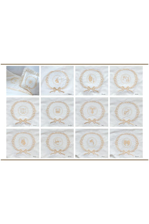 Zodiac Embroidered Cotton Satin Baby Duvet Cover Set - Cancer