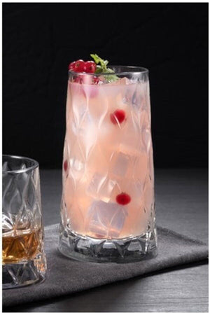 Original Leafy Soft Drink Glass 8-Piece 450Cc Water Lemonade Glass 450Ml