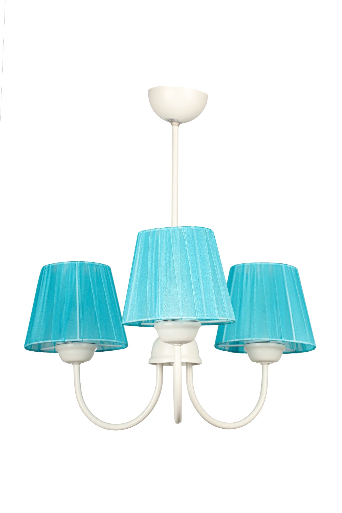 Ova 3Rd Chandelier White Turquoise Hat