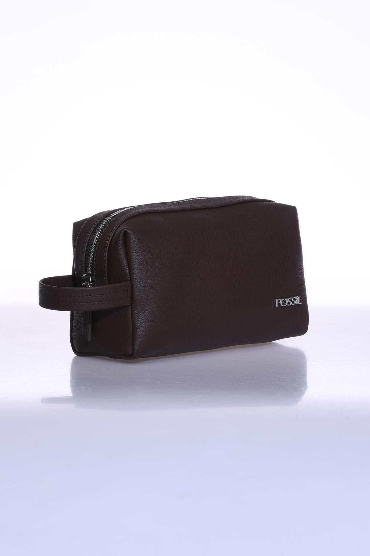 01fs2041-kh Brown Men's Shaving Bag And Portfolio