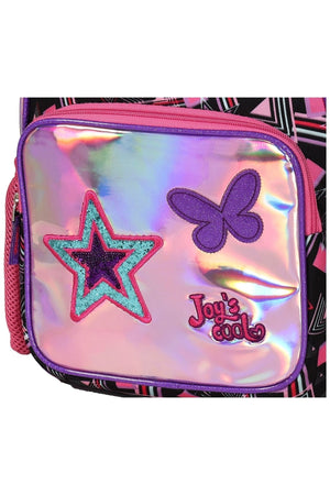 Joy'S Cool Shiny Star Embroidered Pink Kindergarten Backpack