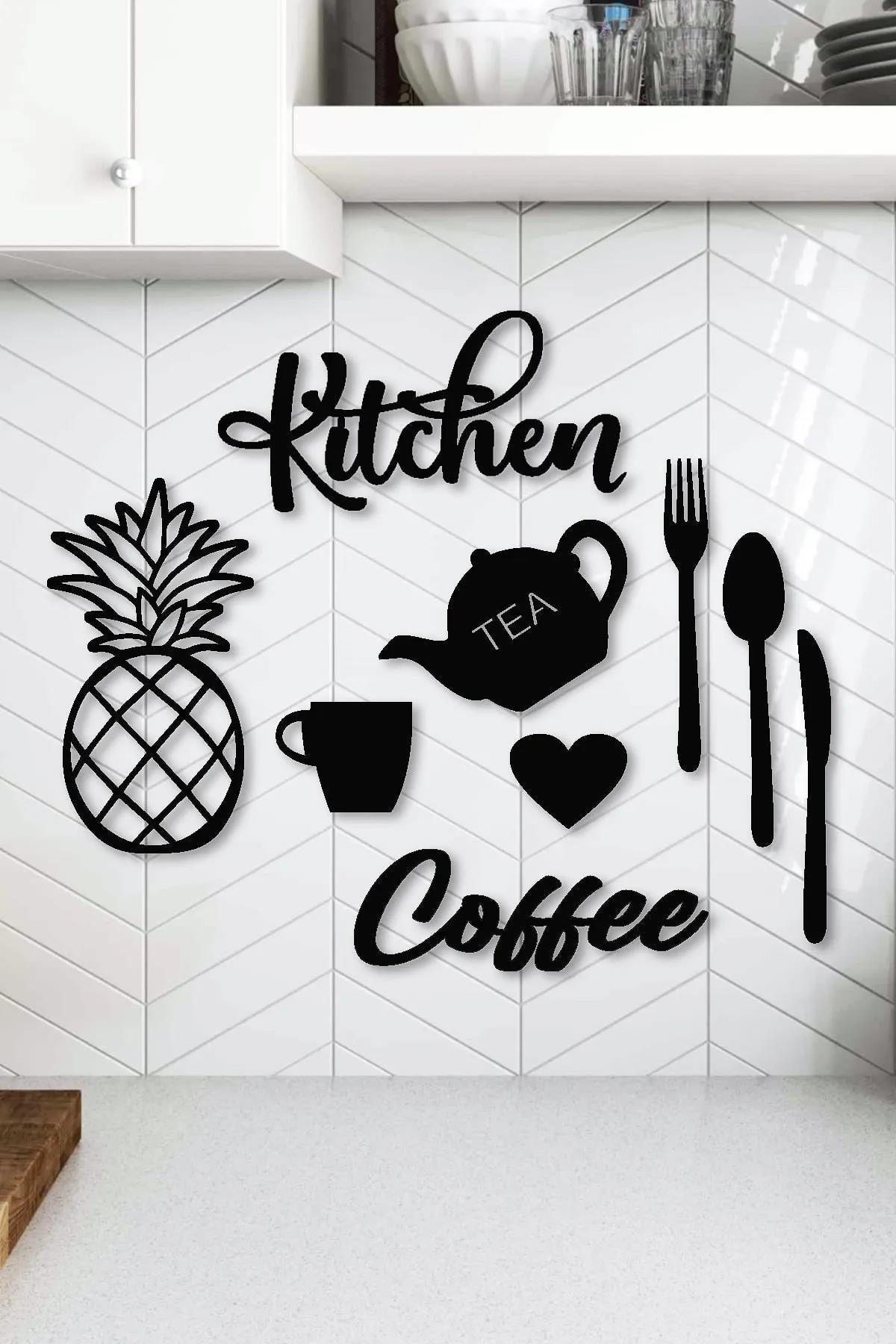 Kitchen + Bi Coffee Kitchen Wall Ornament Wall Decoration Product Wooden Table Set Gift - Swordslife