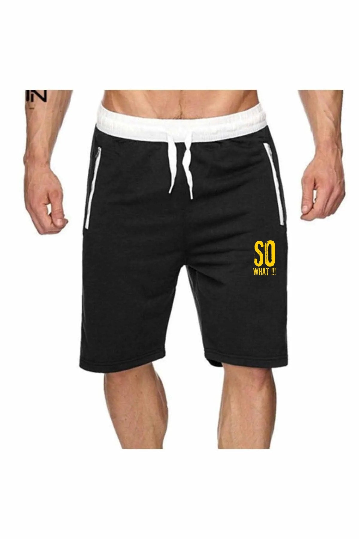 So What Men's Pocket Zipper Sports Shorts