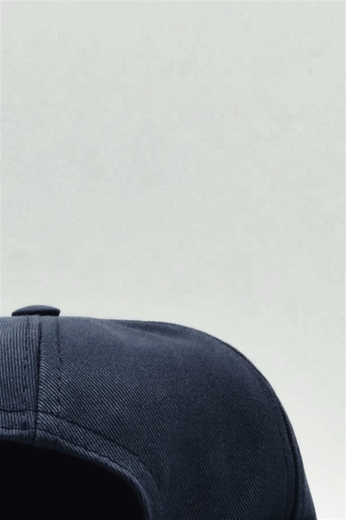 Navy Blue 100% Cotton Cap Docker Hat