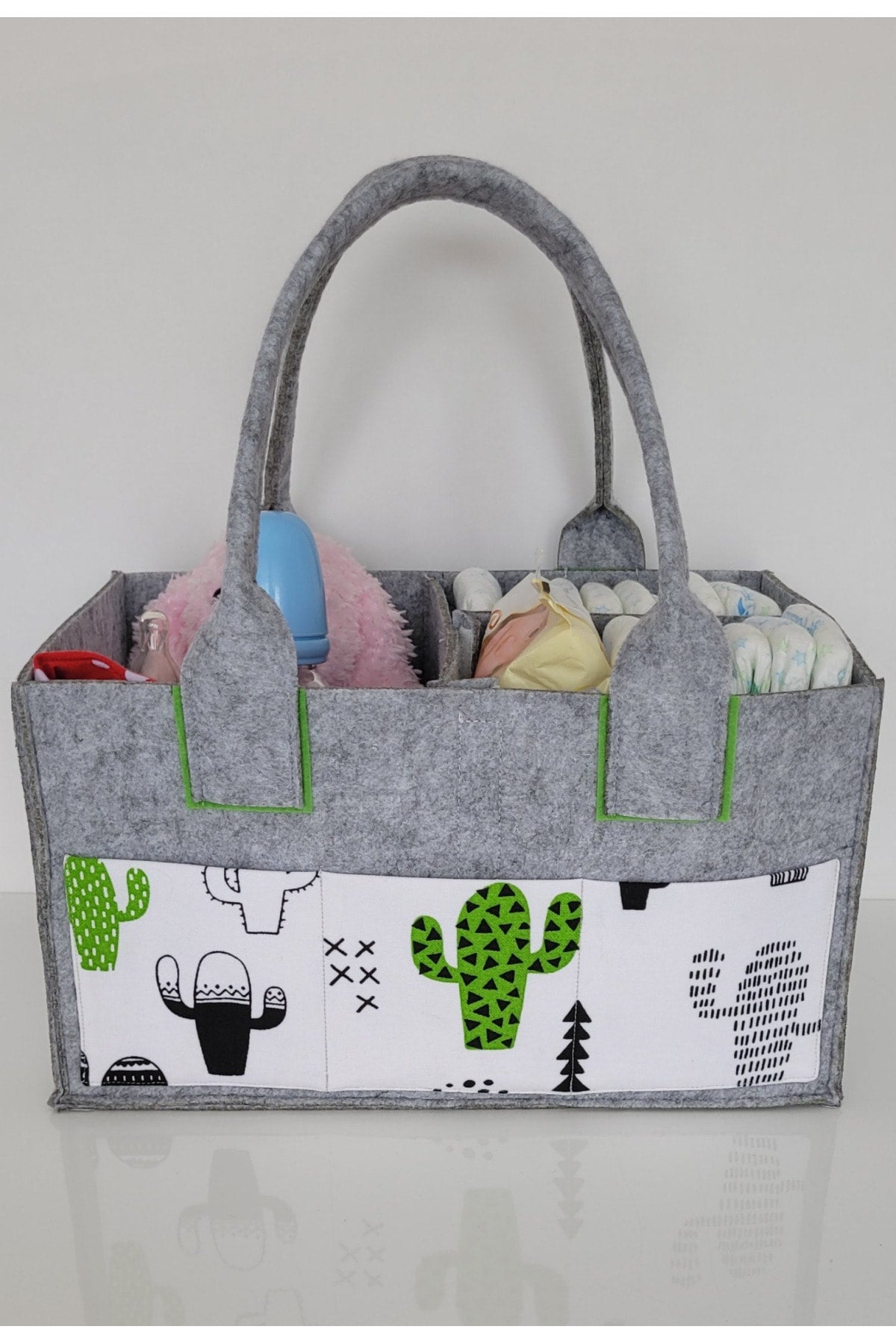 Handmade Multi-Purpose Felt Mother Baby Care And Organizer Bag Functional Organizer