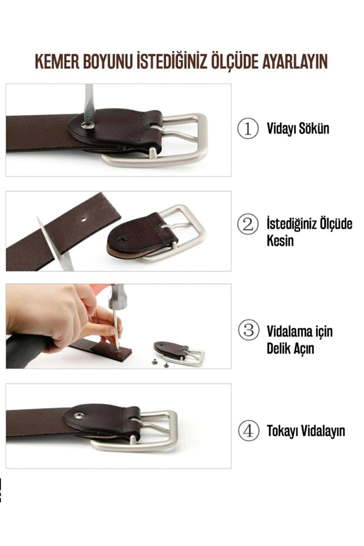 3 Pieces Men's Classic Belt