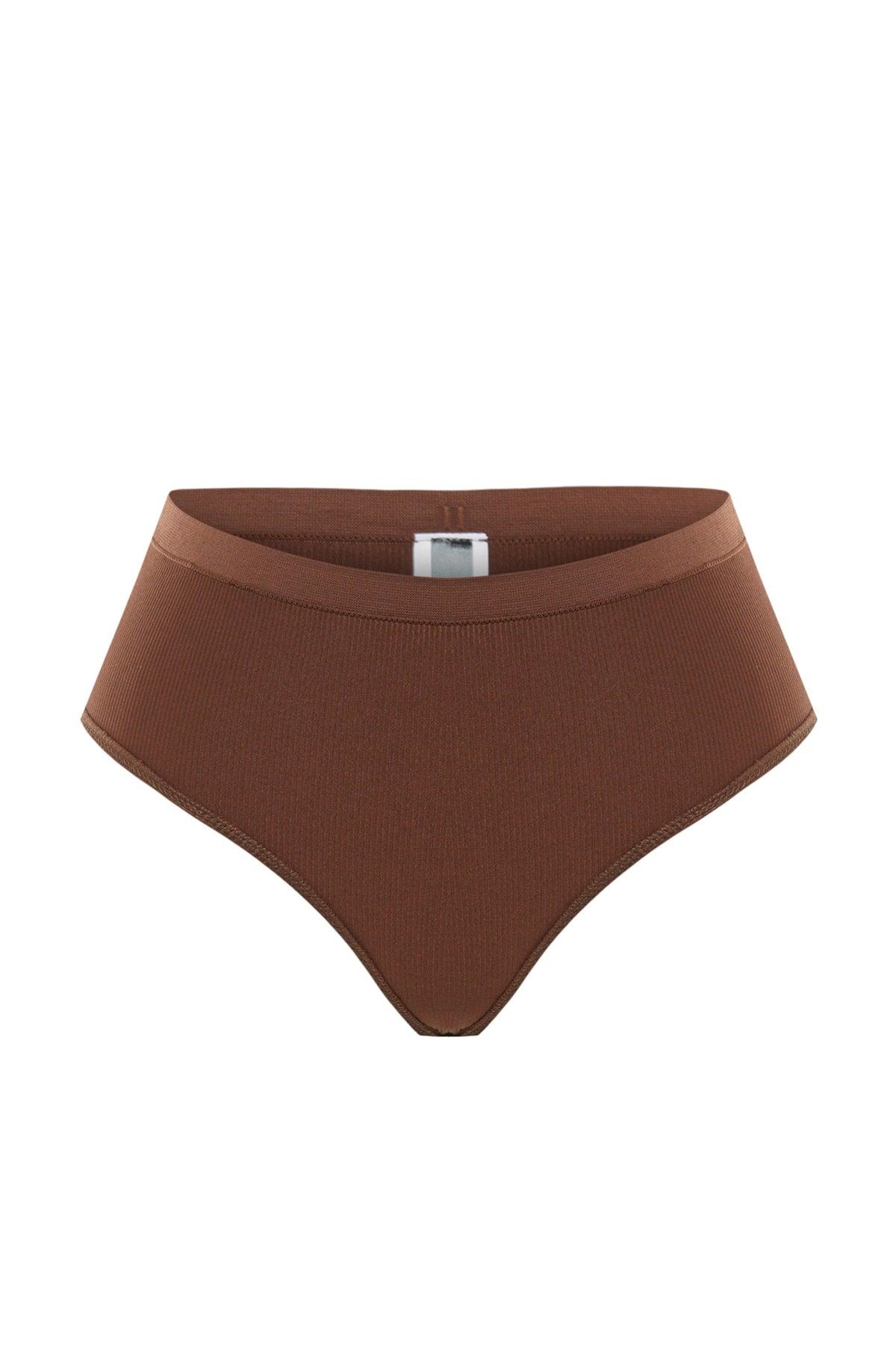 Brown Normal Waist String Panties 2-Pack TBBSS23CM00001 - Swordslife