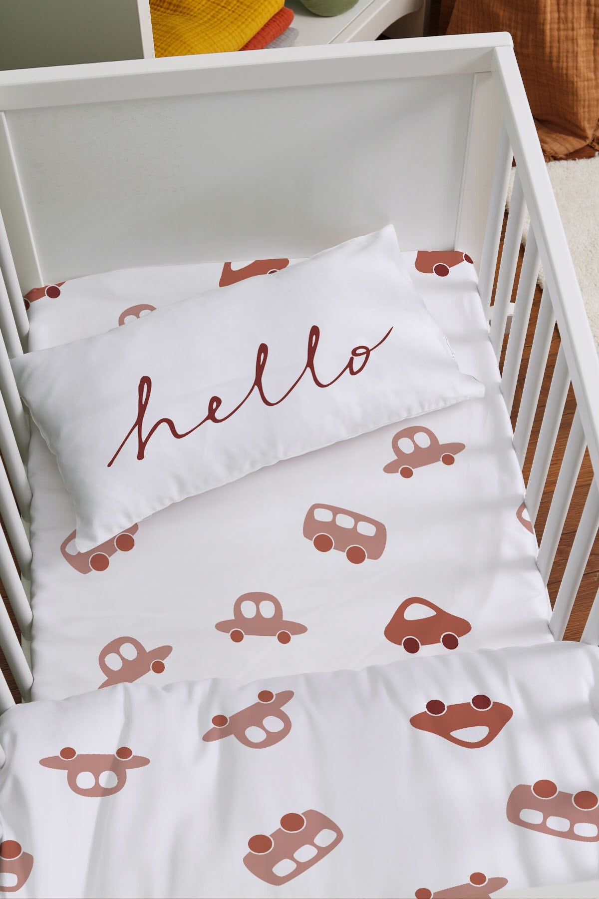 Mother's Side Crib Duvet Cover Set (60X100) - Iconic Series - Vintage Car