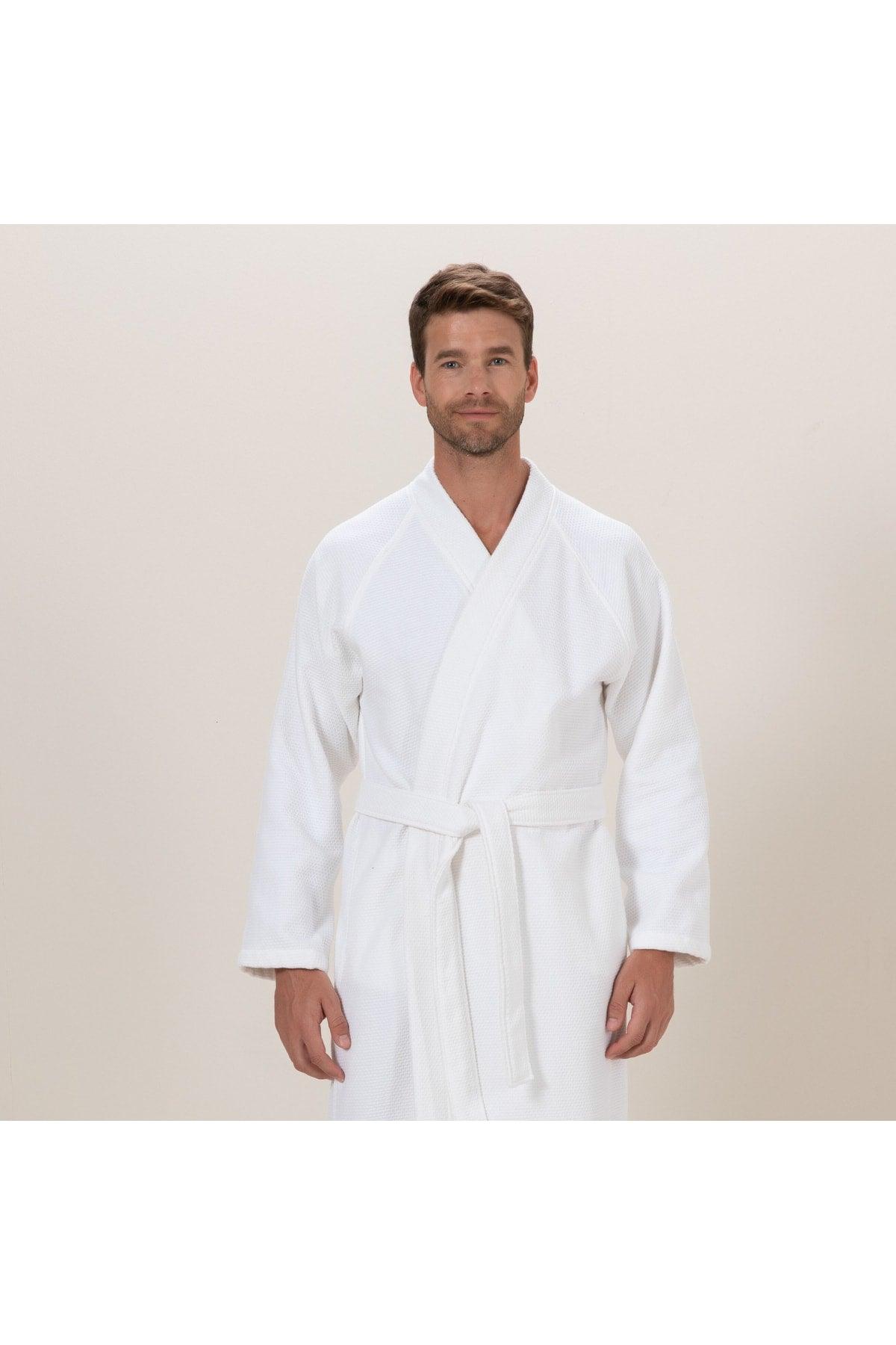 Sobeska Men's Bathrobe White - Swordslife