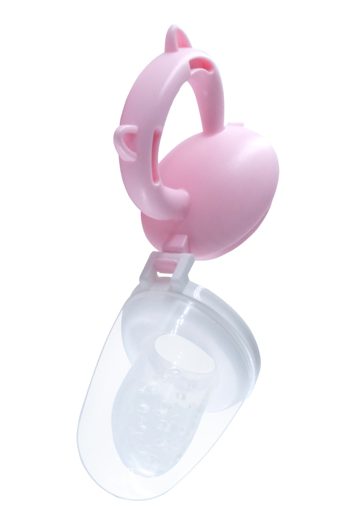 Baby Teether Fruit Vegetable Puree Pacifier Silicone Pink