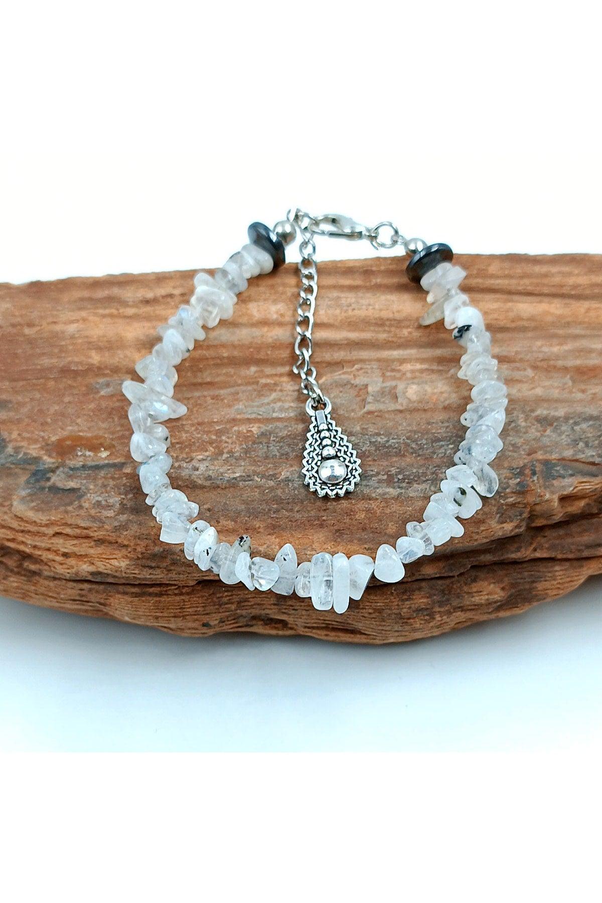 Natural Stone Moonstone Broken Natural Stone Bracelet Women's Bracelet - Swordslife