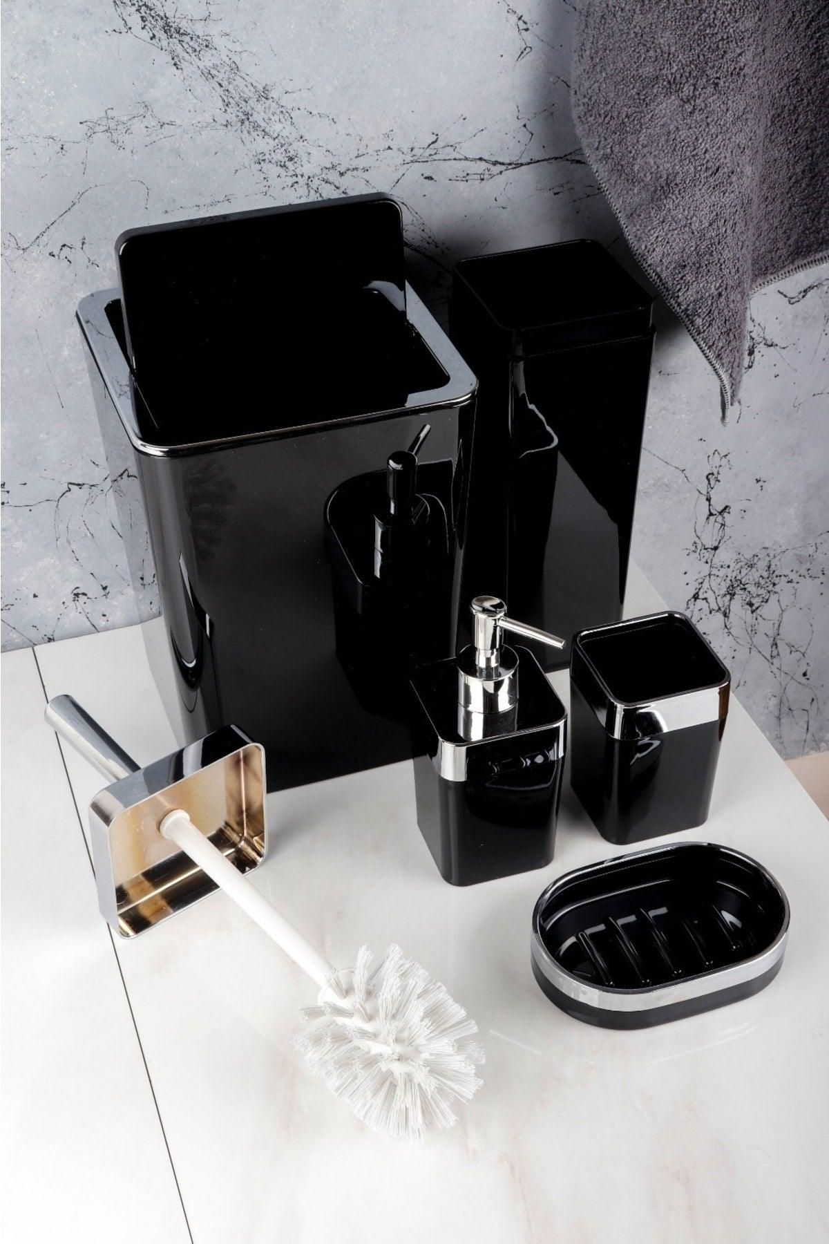 Acrylic 5 Piece Square Bathroom Set - Swordslife