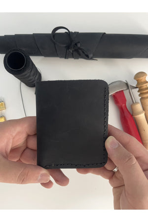 Genuine Leather Wallet With Card And Cash Compartment - Personalized Name Printing (Key Ring Gift)