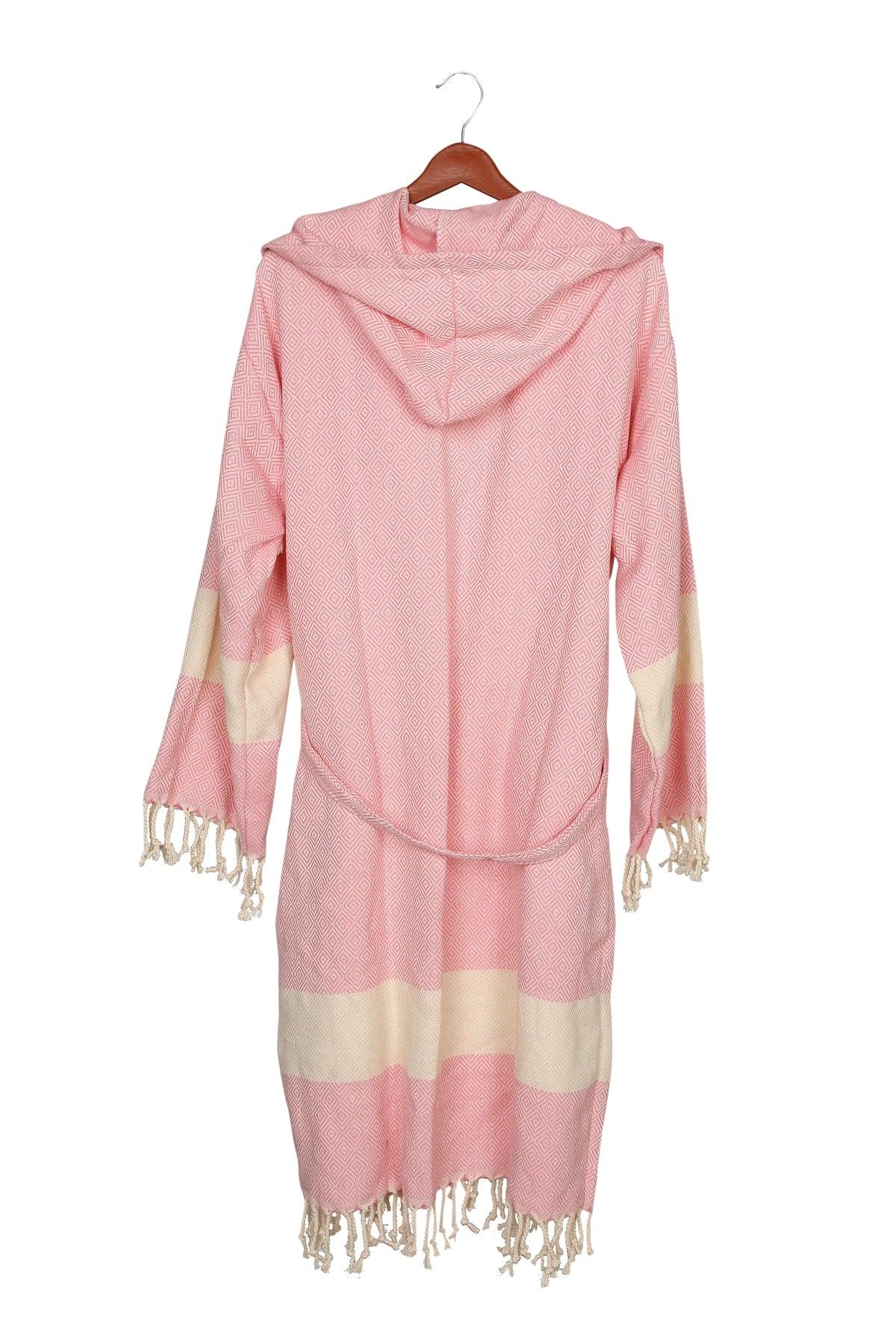 Cotton Hooded Large Size Peshtemal Bathrobe (2xl-3xl-4xl) - Swordslife