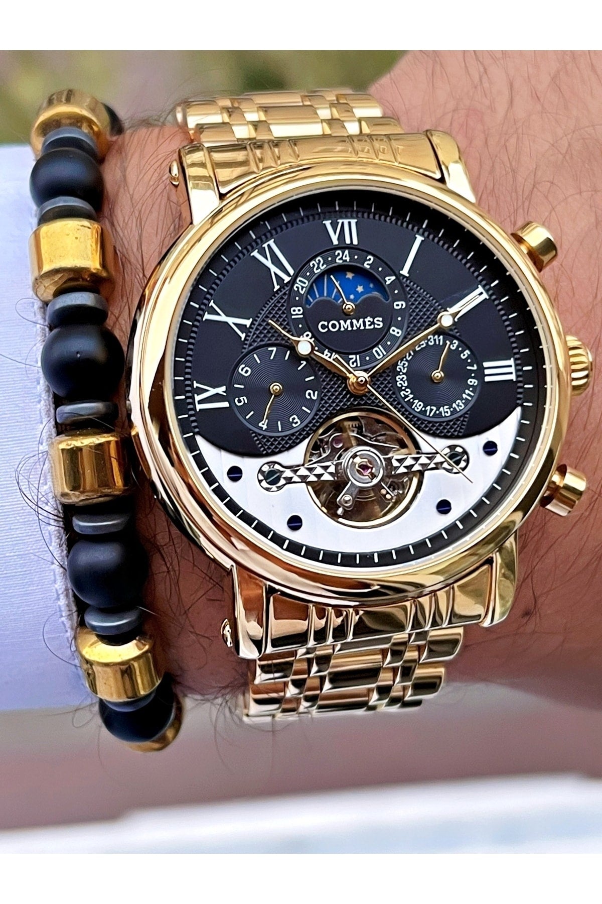 Time Automatic Movement Luxury Men'S Wristwatch