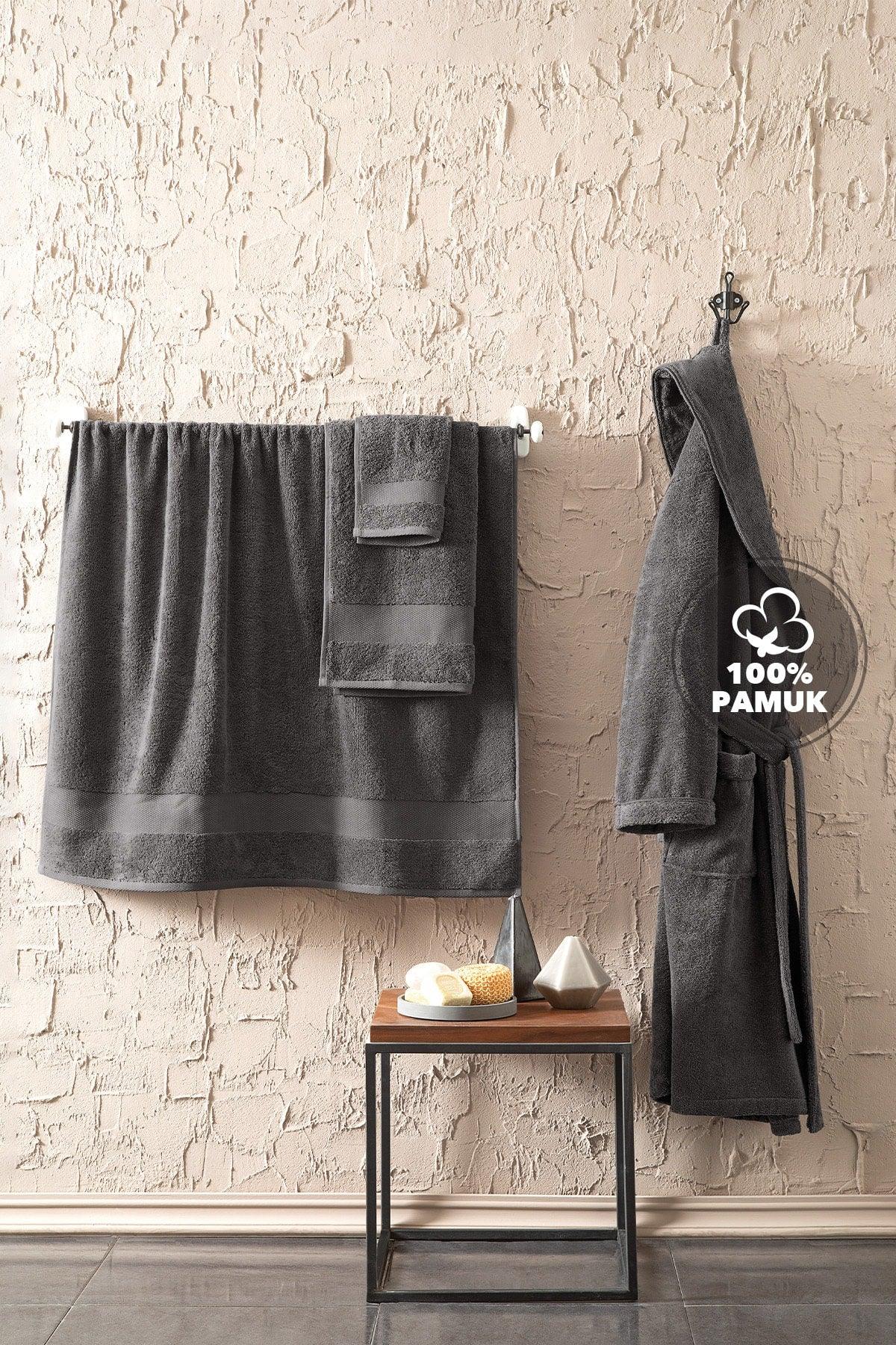 Bedding Essentials Bathrobe - Anthracite (m) - Swordslife