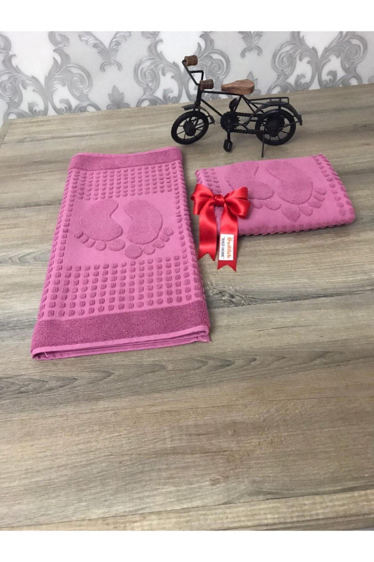 Bath Towel Set of 2 (Dark Pink) - Swordslife