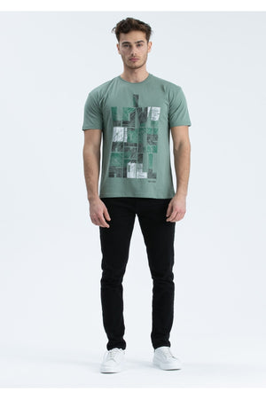 Men'S T-Shirt Regular Fit S-4095 Mint