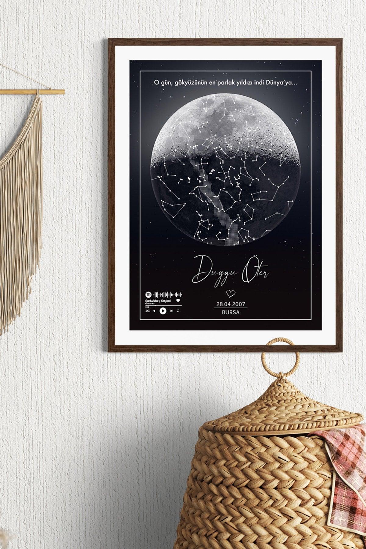 Sky Map-for valentine Framed Star Map-spotify Star Map-youtube Star Map - Swordslife