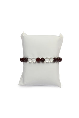 Certified Natural Stone Evil Eye Talisman Bracelet (Lal, Turquoise, Crystal Quartz Stone Natural Stone Bracelet)