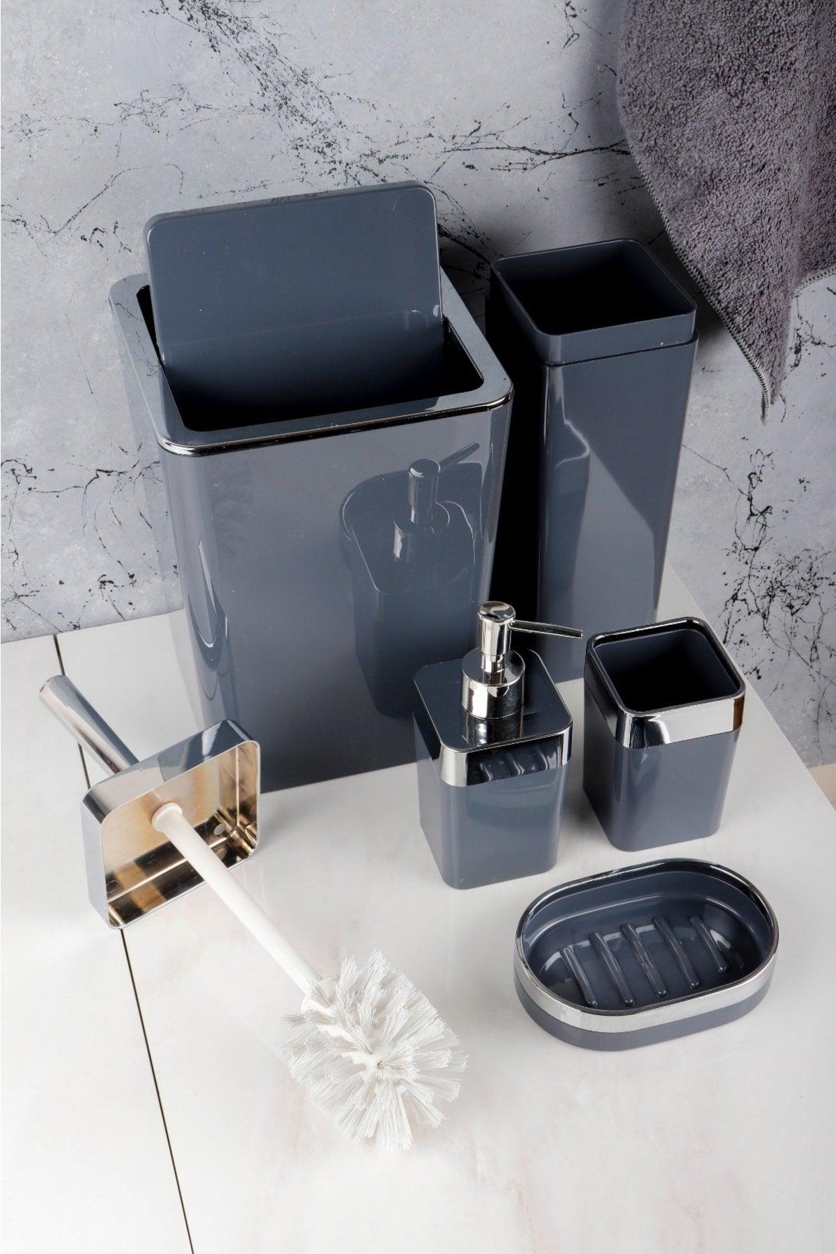 Acrylic 5 Piece Square Bathroom Set - Swordslife