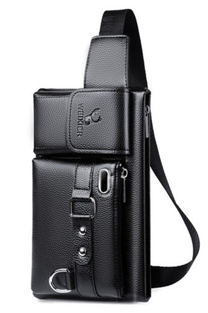 Multifunctional Daily Large Capacity Men'S Waist Bag With Straps And Pockets Outdoor Travel Hiking