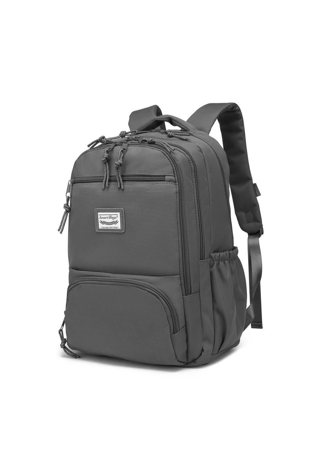 SCHOOL SIZE BACKPACK 2022-3196 DARK GRAY