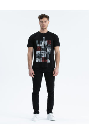 Men'S T-Shirt Regular Fit S-4095 Black