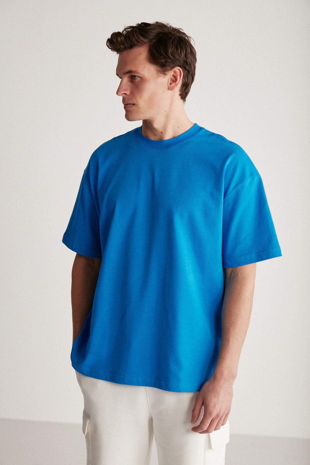 Jett Oversize Sax Blue T-Shirt