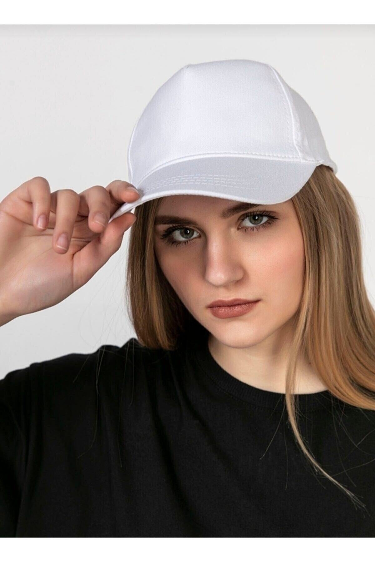 Adjustable Men's-Women's Plain Sports Hat with Velcro Back