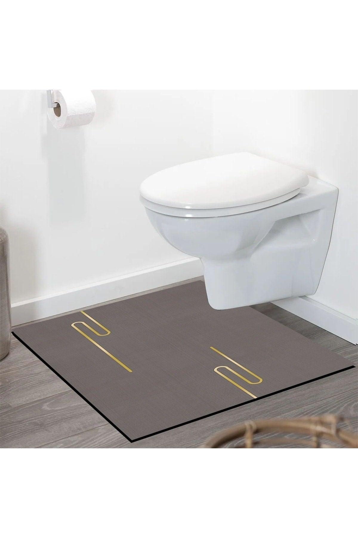 Else Patterned Shower Front Square Bathroom Carpet Doormat Single Piece 60x60cm - Swordslife