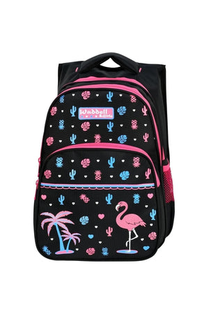 Licensed Palm Flamingo Patterned Primary School Bag And Lunch Box