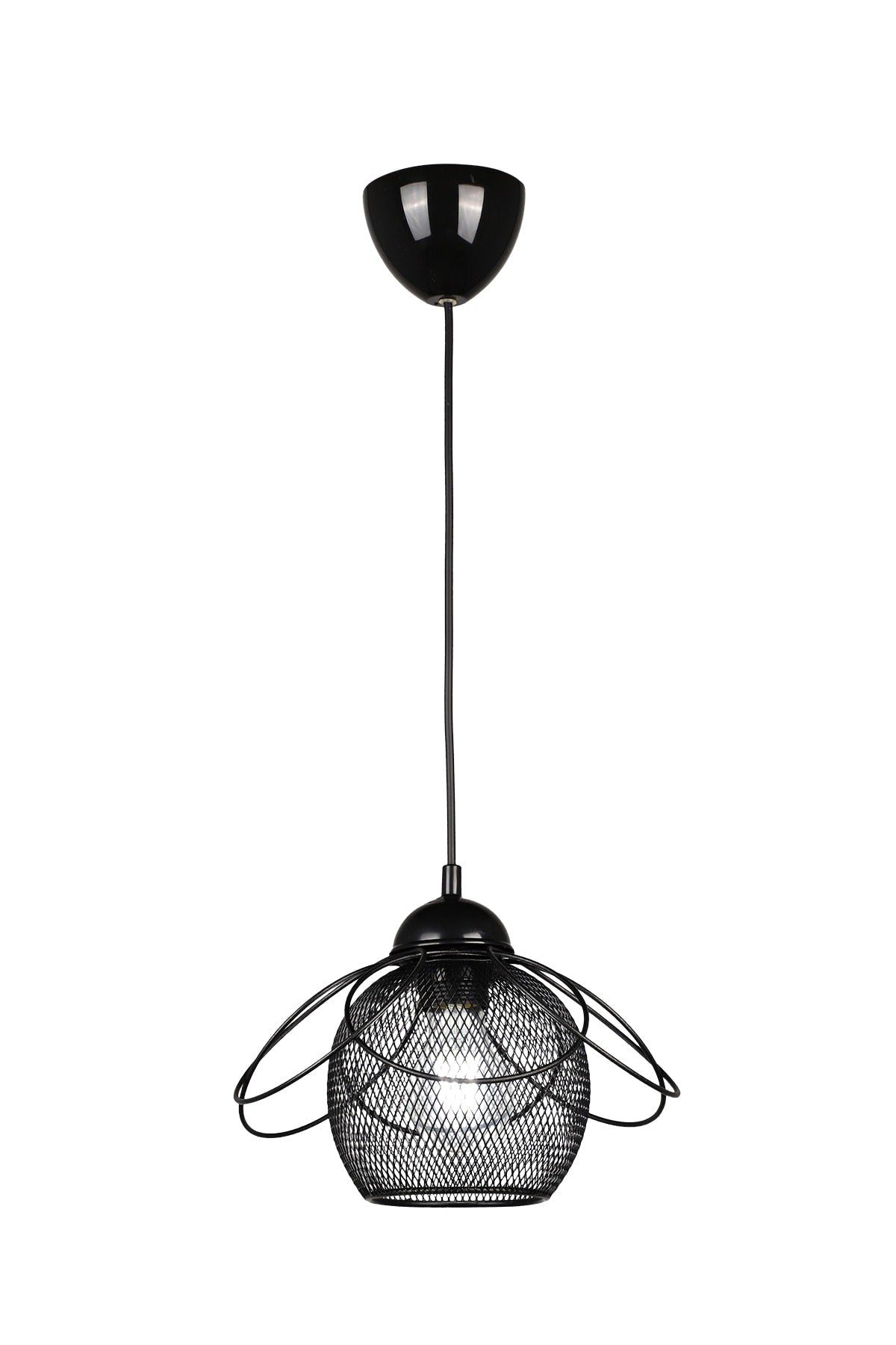 Ares Single Chandelier Black