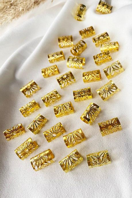 Gold Color Hair Earrings Set - Swordslife