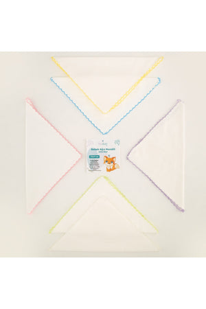 10 Pcs Baby Mouth Wipes – White - Saliva Wipe Mouth Wipe 100% Cotton 17X17Cm
