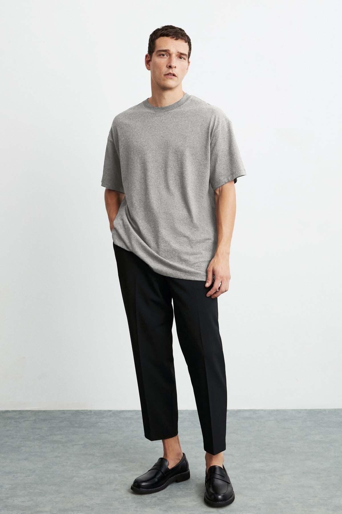 Jett Oversize Graymelange T-shirt