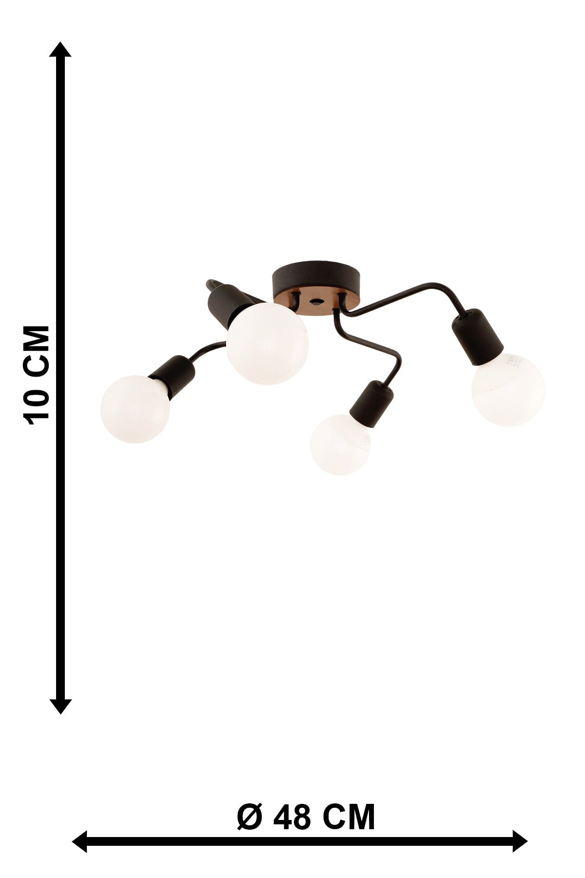 Octopus 4Th Modern Black Chandelier