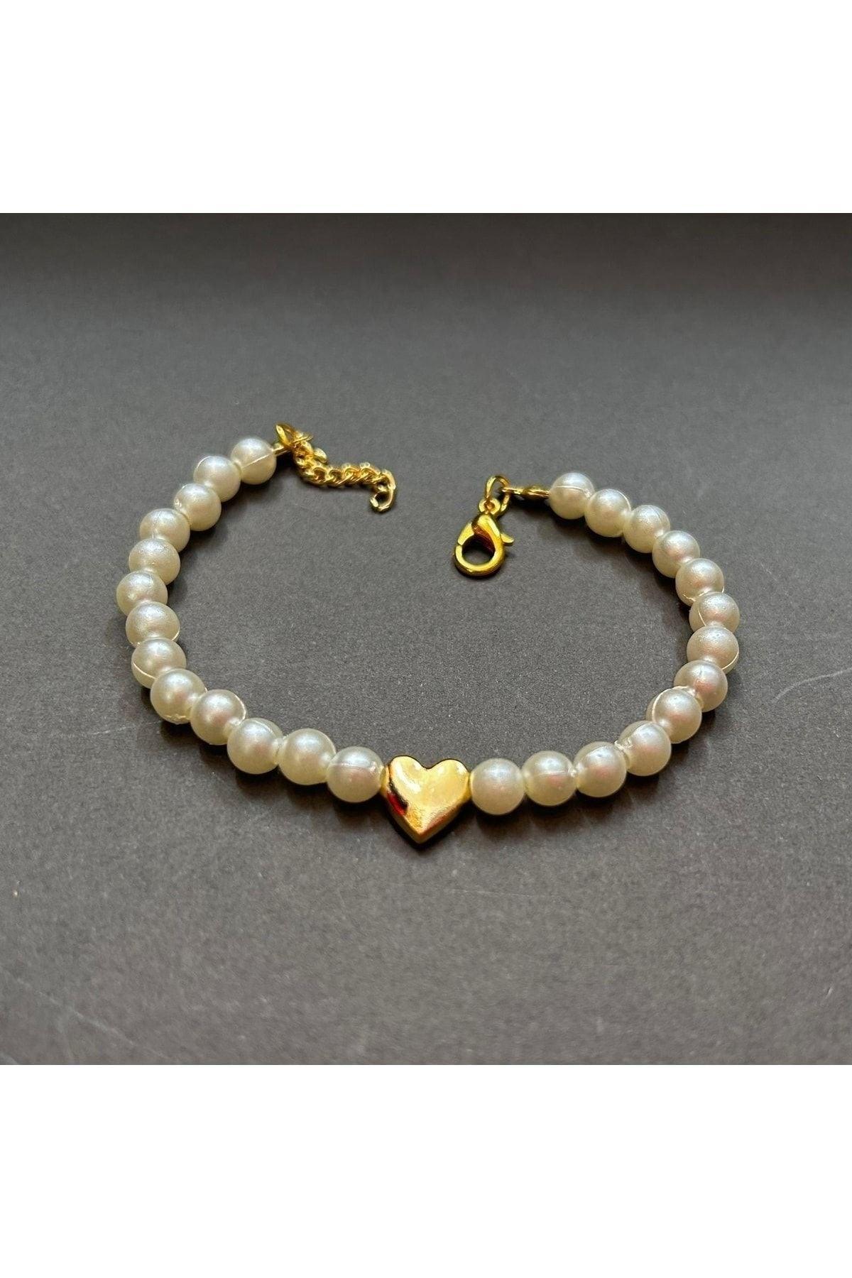 2 Li Pearl Gold Heart Pendant Necklace Set - Swordslife