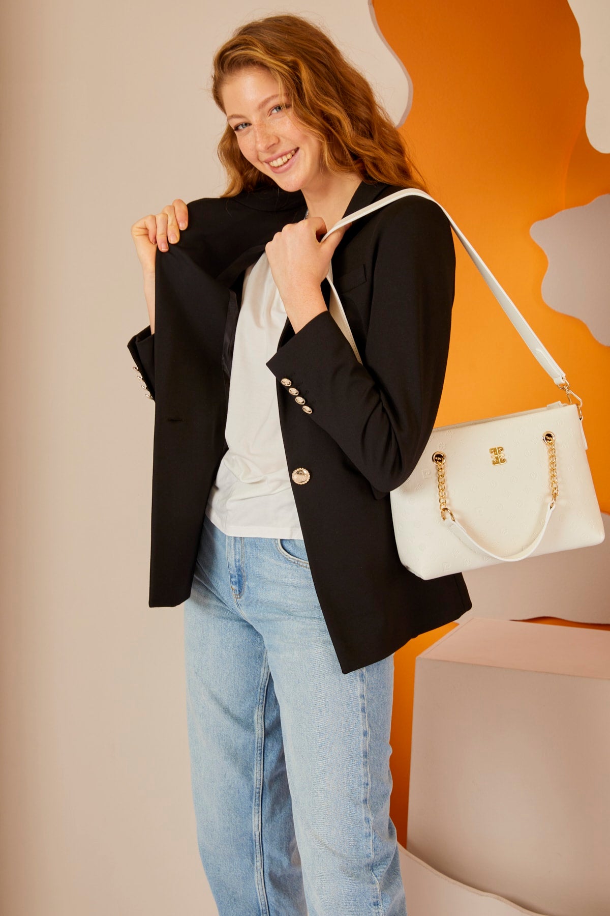 Floater White Women'S Shoulder Bag 05Po22Y1561