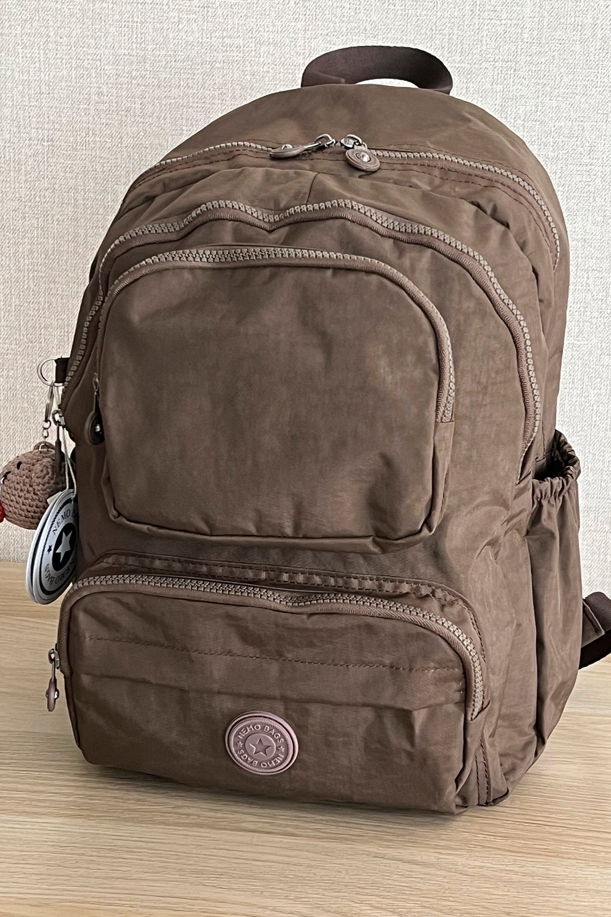 Dark Mink Backpack School Bag 14 Inch Laptop Bag Nemobags Travel Bag 18 Lt 40X30X15Cm