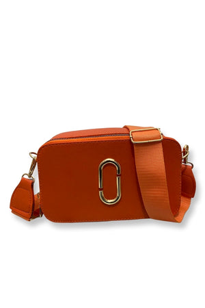 Women'S Canta Orange Quality Sport Stylish Crossbody Two Compartment Pocket Shoulder Bag (Small Size)