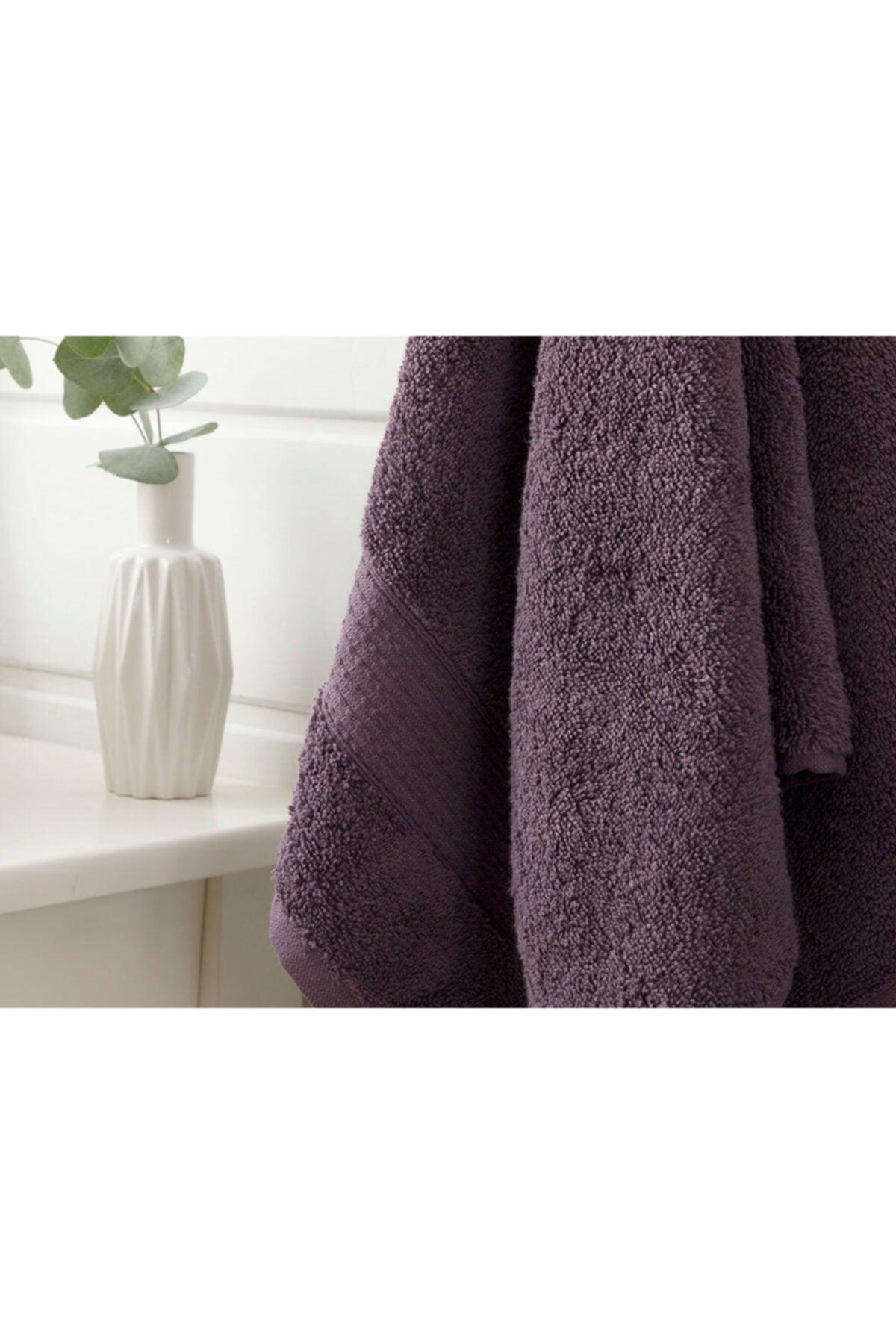 Pure Basic Face Towel 50X90 Cm Dark Purple - Swordslife