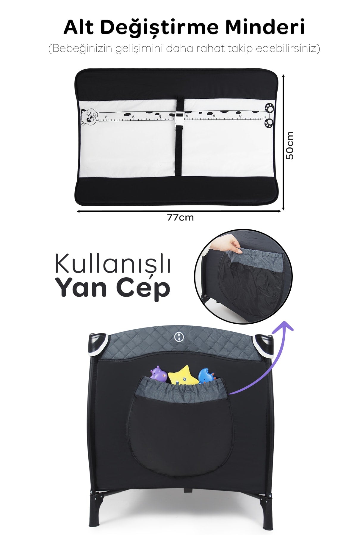 San Diego Plus Playground 70*120 Cm + Bed Gift