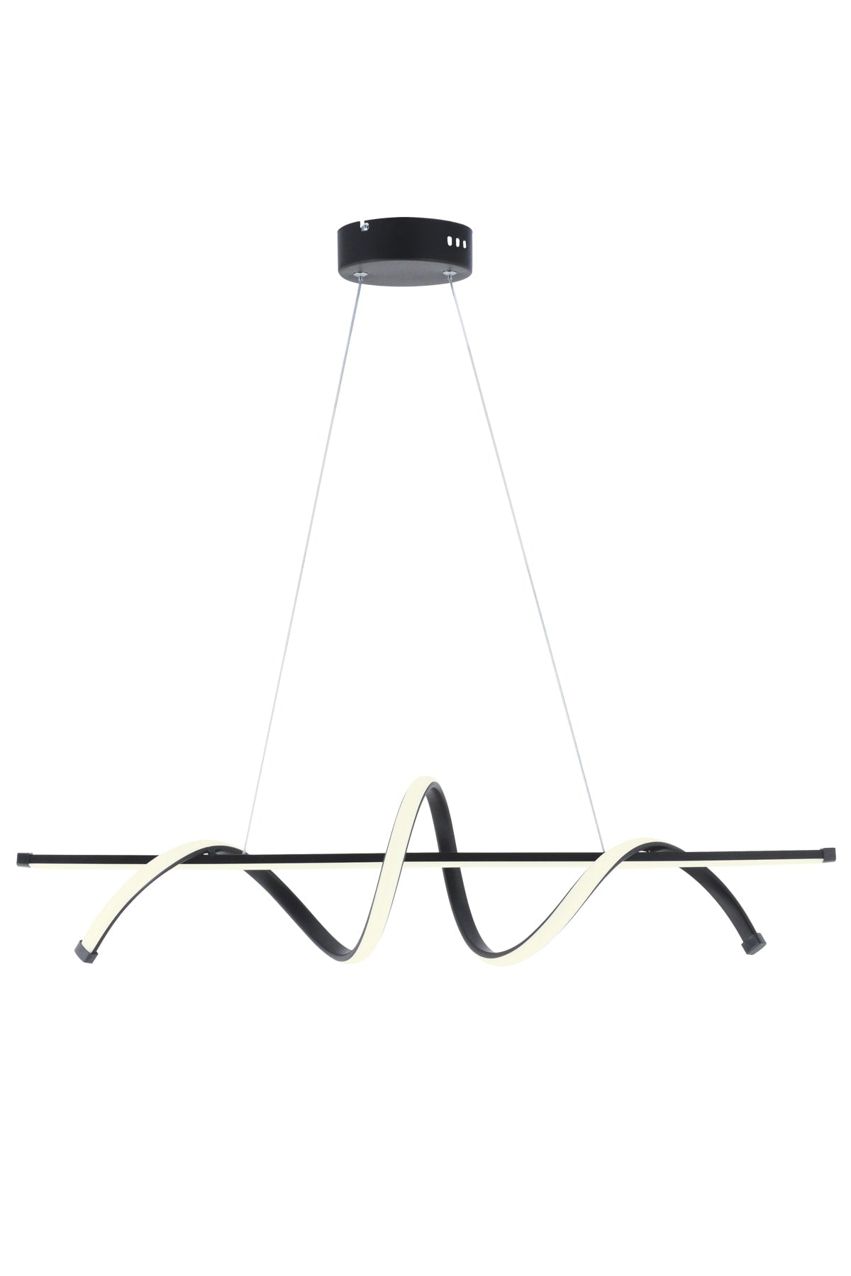 Pane Black Modern Led Chandelier White Light Living Room Kitchen Room Hall Led Chandelier Dining Table Led Chandelier