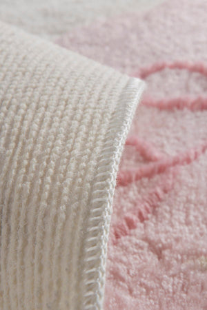 Pink Flamingo Round Bathroom Rug Washable, Non-Slip Base - Swordslife