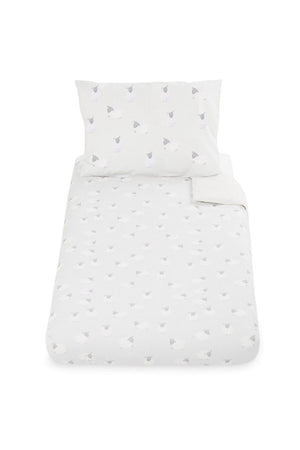 Double Sided Baby Duvet Cover Set Lamb Pattern