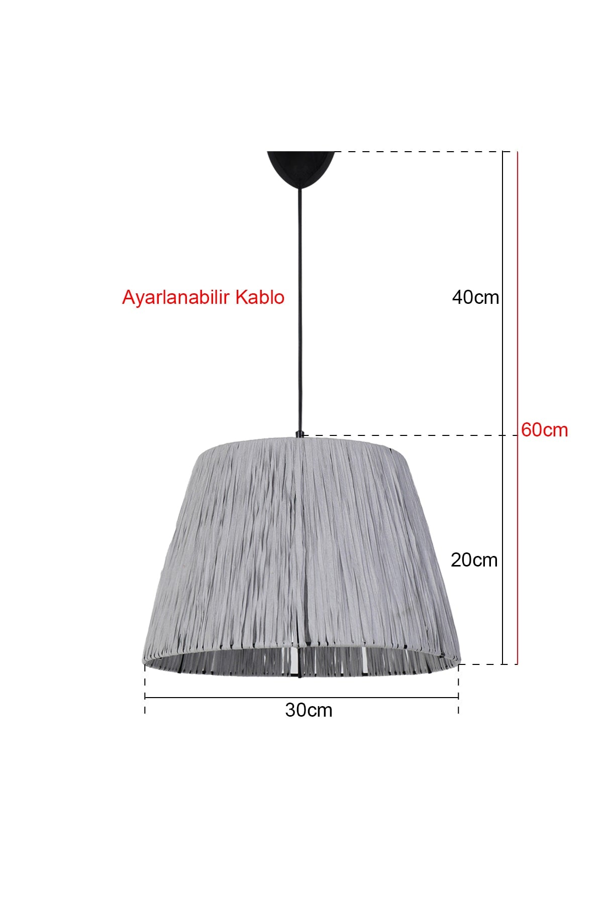 Gaufres Pendant Chandelier Gray