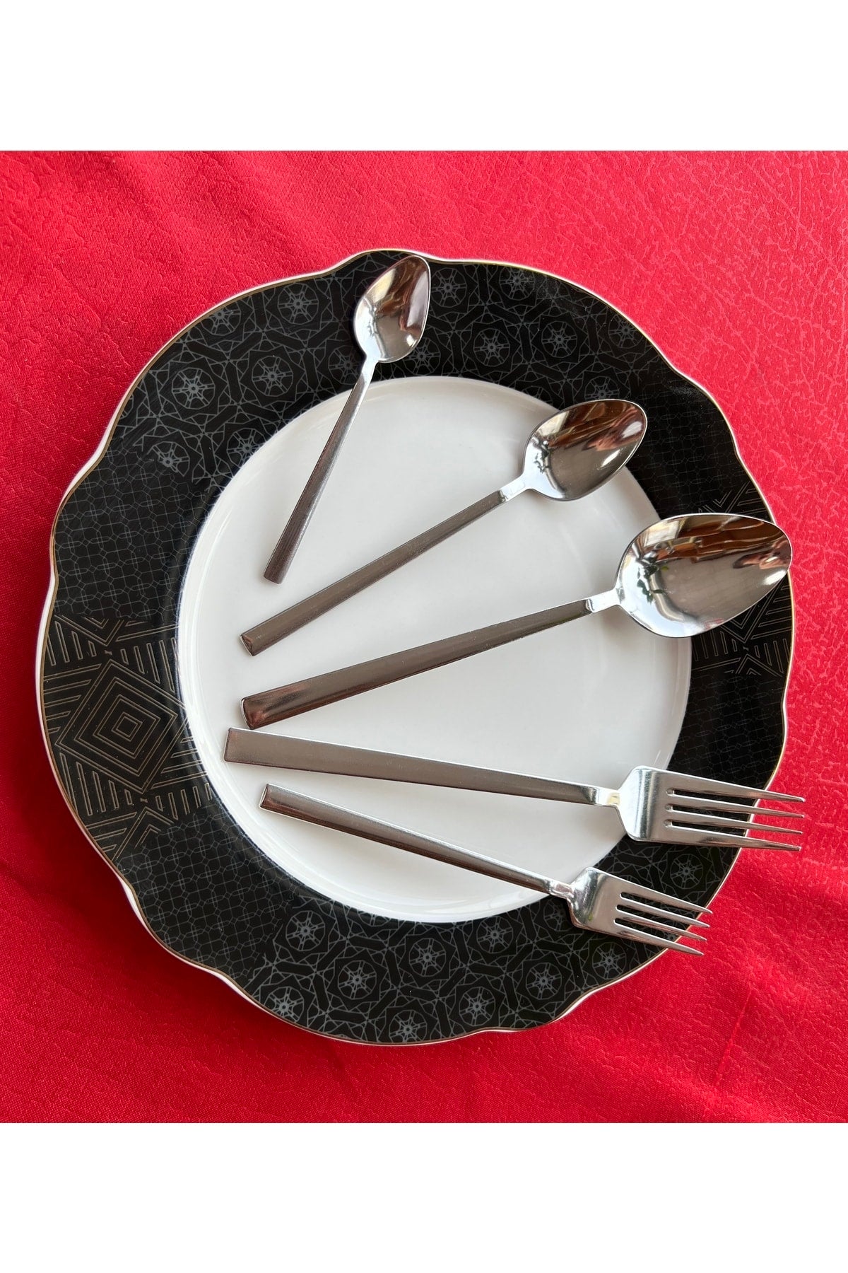 30 Pcs Cutlery Set For 6 Persons Plain Simple Model